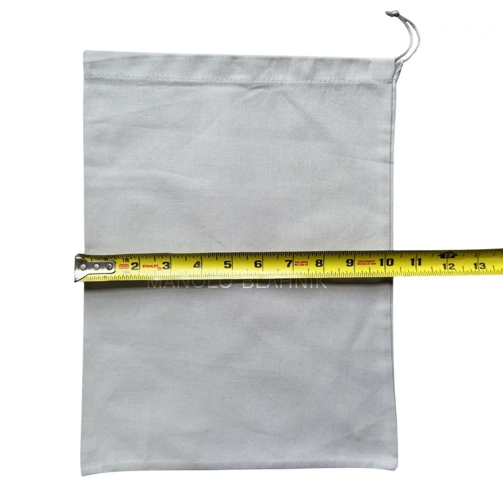 Manolo Blahnik Light Grey Drawstring Dust Bag
